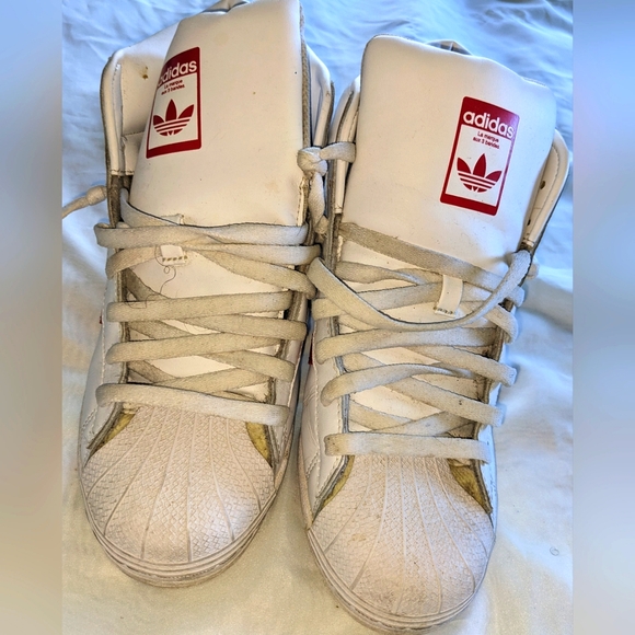 Adidas Men's Pro Model Shell Toe High Tops - Picture 3 of 11